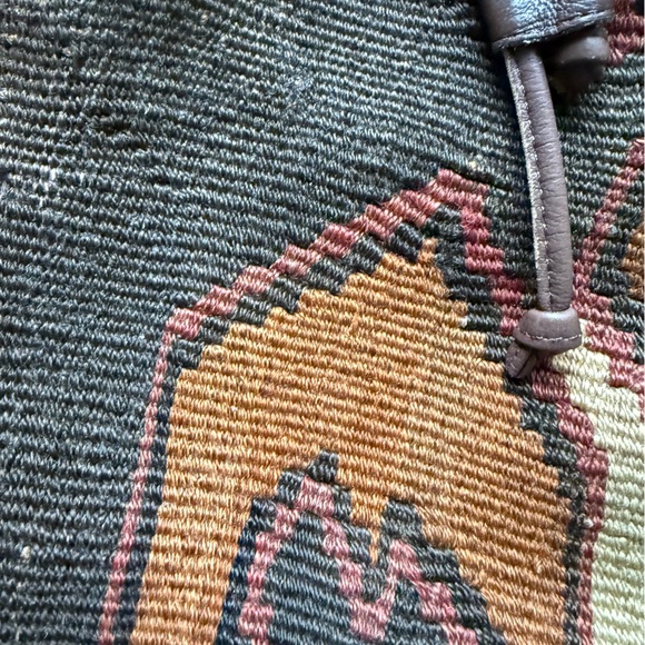 Brown and Tan Kilm Tote Bag made in Toronto - Picture 4 of 10